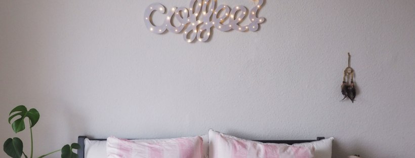 Lettering Spanholz Schriftzug "Coffee"