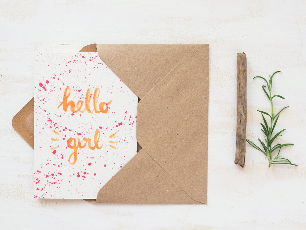 Glückwunschkarte zur Geburt 