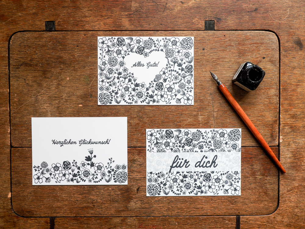 Postkartenset von handgemachtvonsarahh