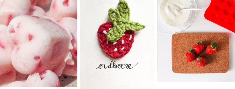 DIY Frozen Joghurt mit Erdbeeren